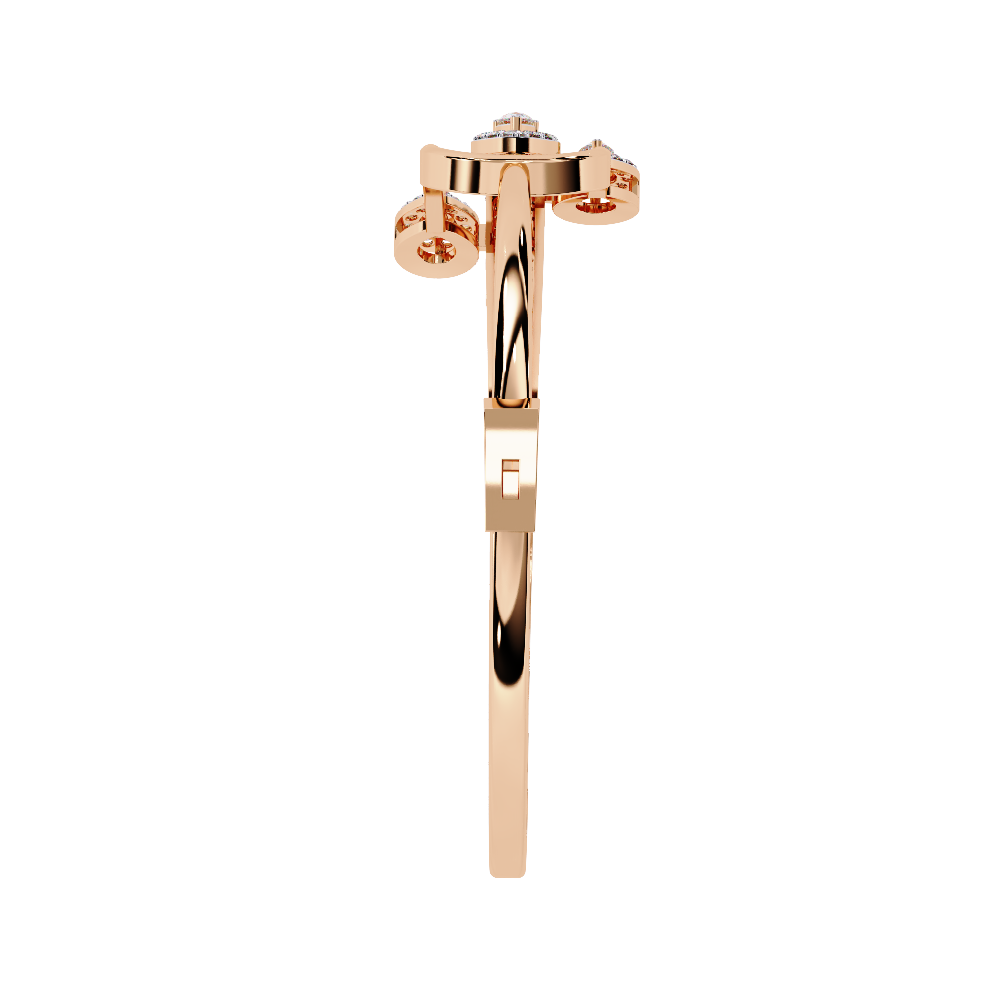 Solitairekart 0.73ct Geometric Diamond Accent Bracelet-HI Color, VS-SI Clarity